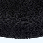 Luxury Reversible Cotton Bath Mat | 80cm | Black