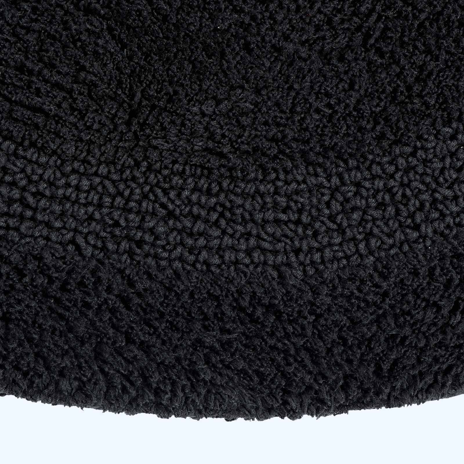 Luxury Reversible Cotton Bath Mat | 80cm | Black