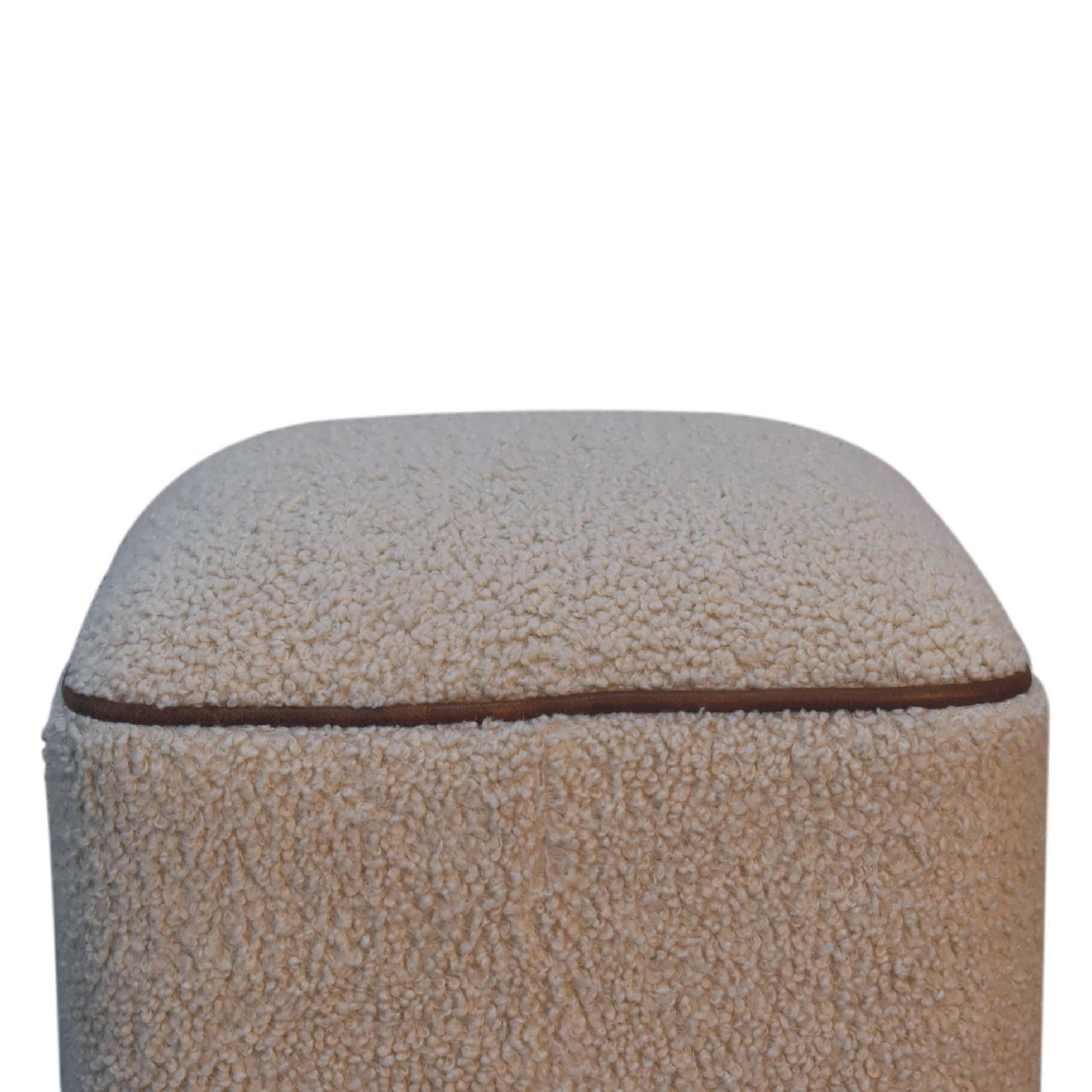 Solid Mango Wood Serenity Footstool With Ball Feet