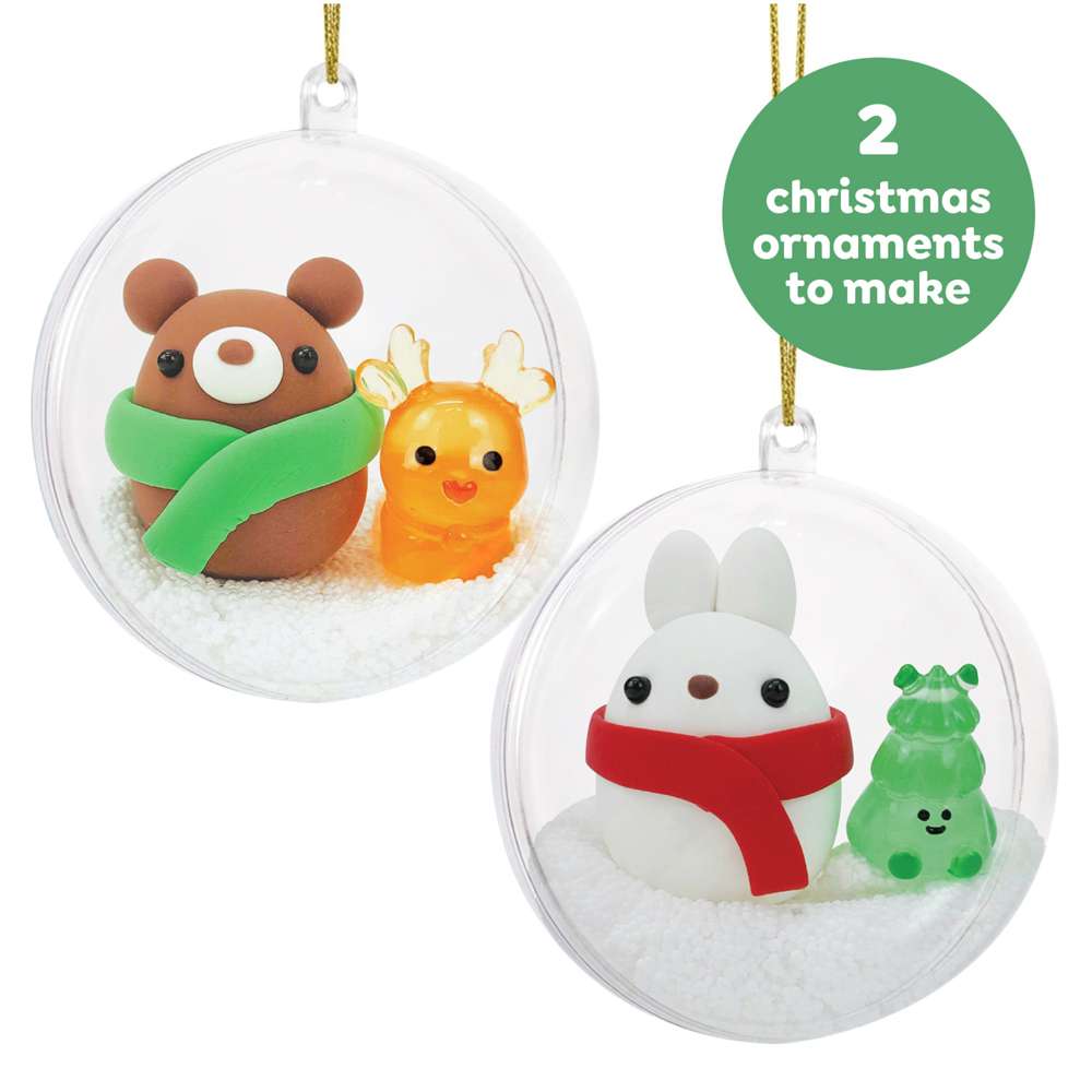 Bauble Craft Clay Kit - Bear & Bunny