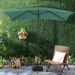 Waterproof Rectangular Parasol For Outdoor With Plastic Base