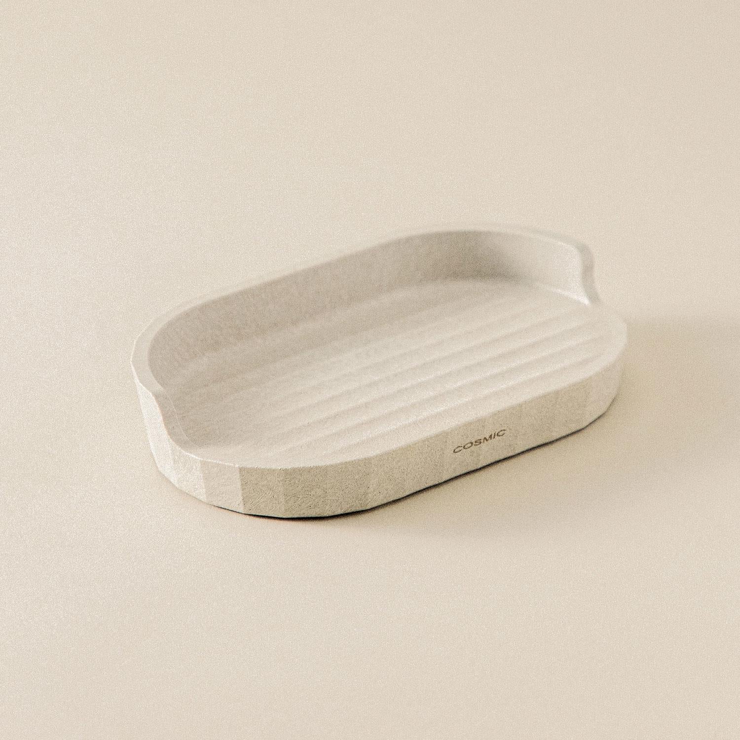 Soap Dish White Recycled Materials Award-winning Design Avenir Collection