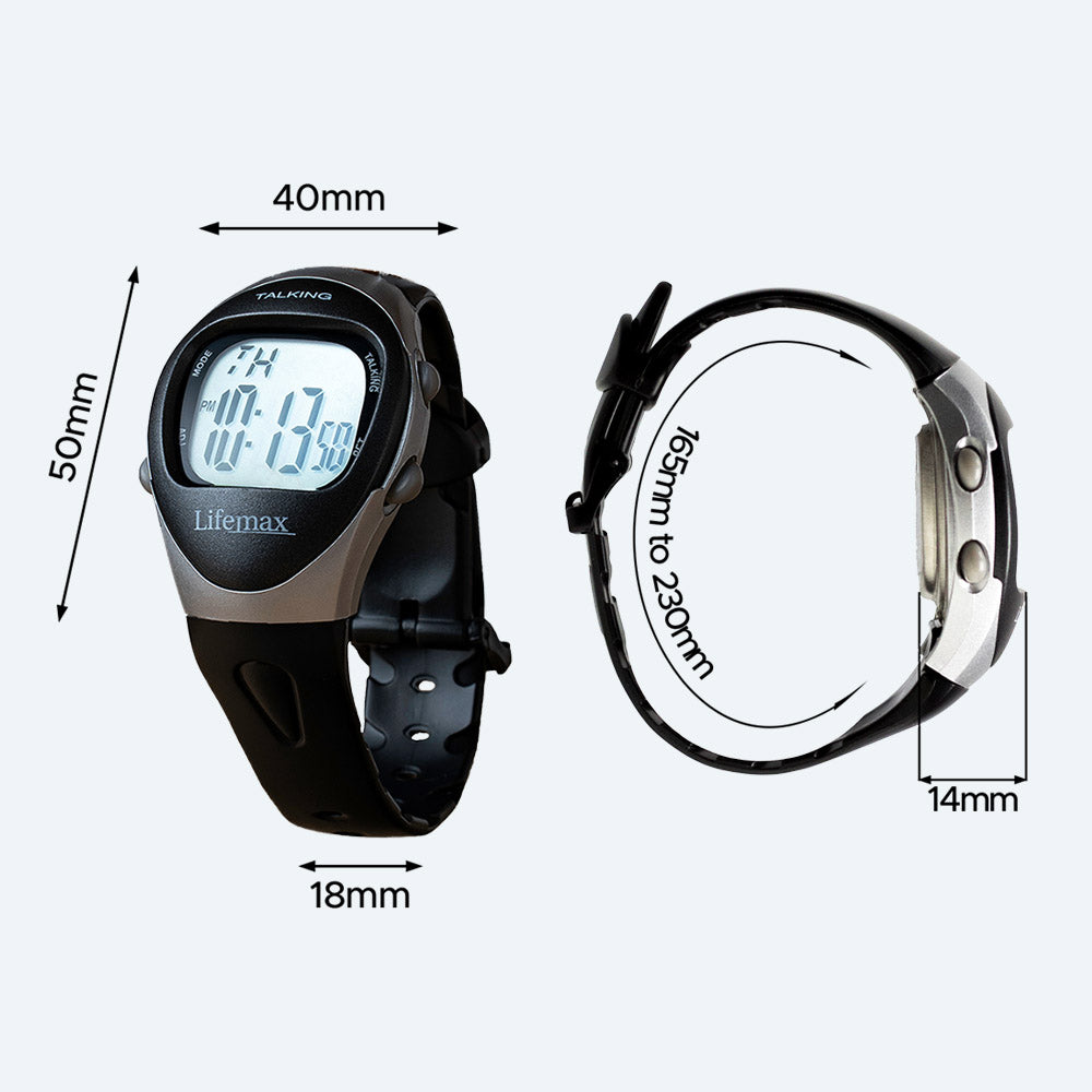 Talking Digital Watch - Large Display And 4 Alarms