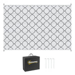Reversible Rug W/ Carry Bag 182x274cm | Gray