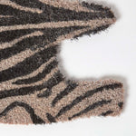 HOMESCAPES Zebra Shaped Coir Animal Print Non-slip Doormat