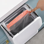 Kitchen Compost Bin Hanging Trash Can | White