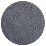 Rubber Garden Stepping Stones - Geo Leaf | Set of 4 | Grey