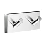Towel Hooks Wall Mounted Storage Non-rust Brass Core | Double | Polished Chrome