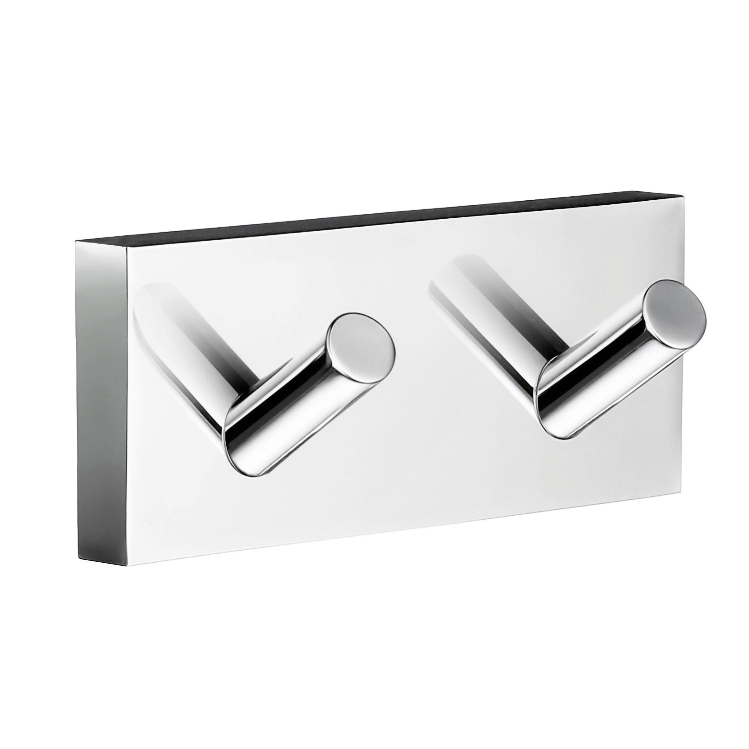 Towel Hooks Wall Mounted Storage Non-rust Brass Core | Double | Polished Chrome