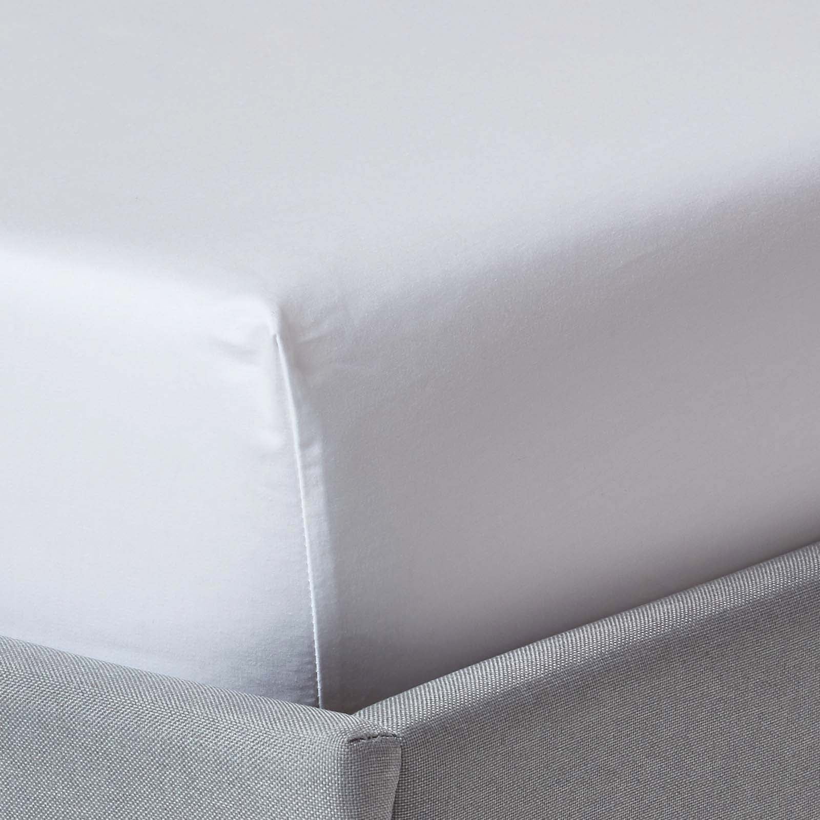 Egyptian Cotton Fitted Sheet 1000 Tc | Double | White