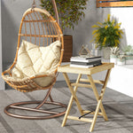 Wooden Garden Table, Outdoor Side Table - Natural
