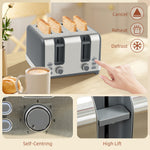 Quick Boil Kettle & Toaster Set | Grey