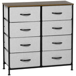 6/8 Drawer Fabric Chest Of Drawers W/ Wooden Top For Closet | Large