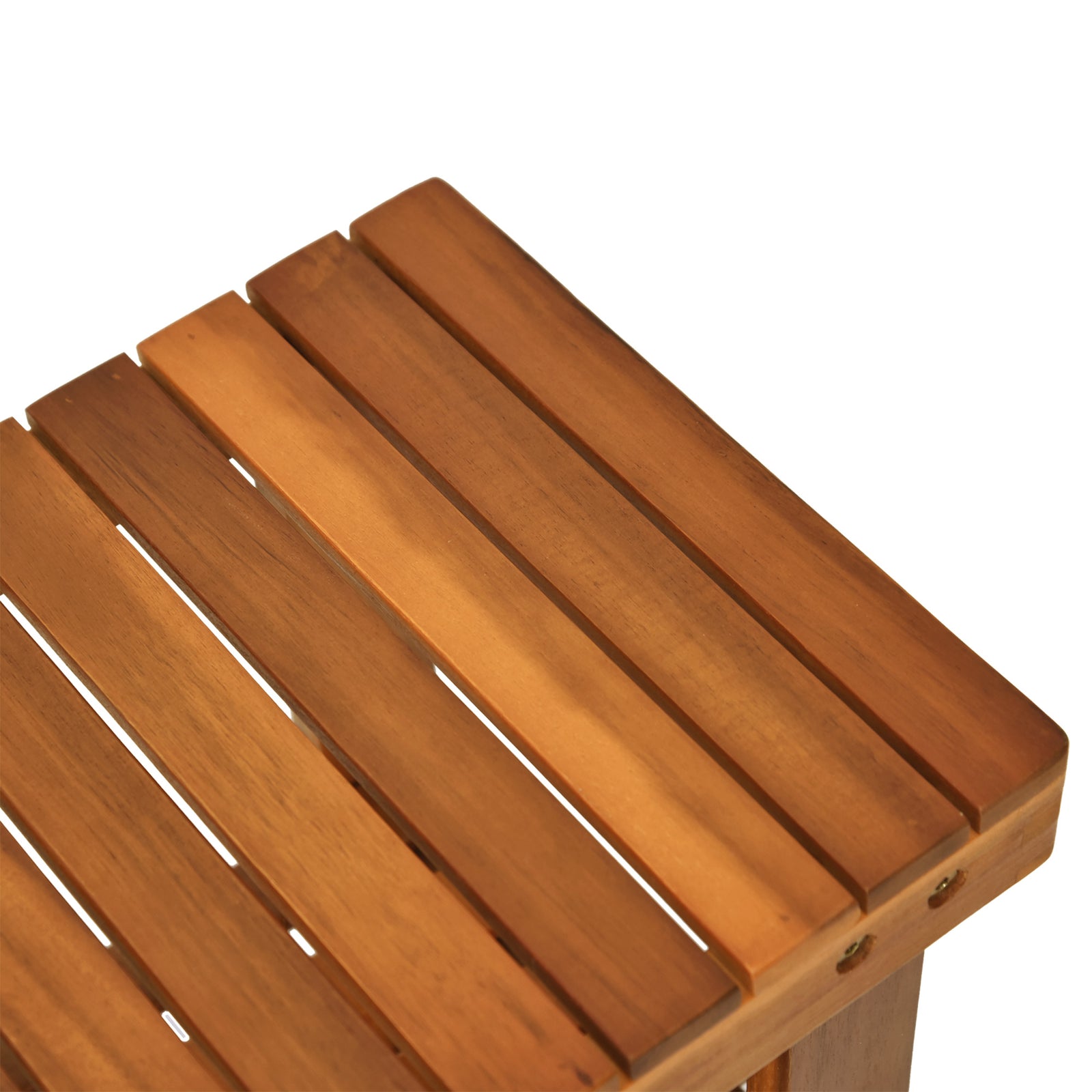 3-tier Shoe Rack Bench Acacia Wood Shoe Storage Organizer