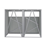 Breeins 5x4 Ft Metal Double Bin Storage Shed