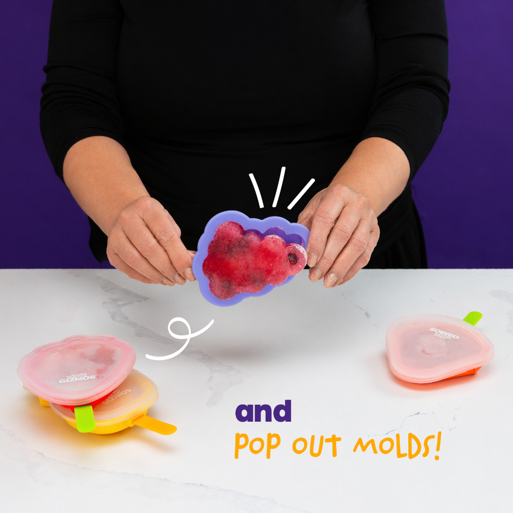 4 Fruit-shaped Ice Lolly Moulds - Bpa Free Summer Treats