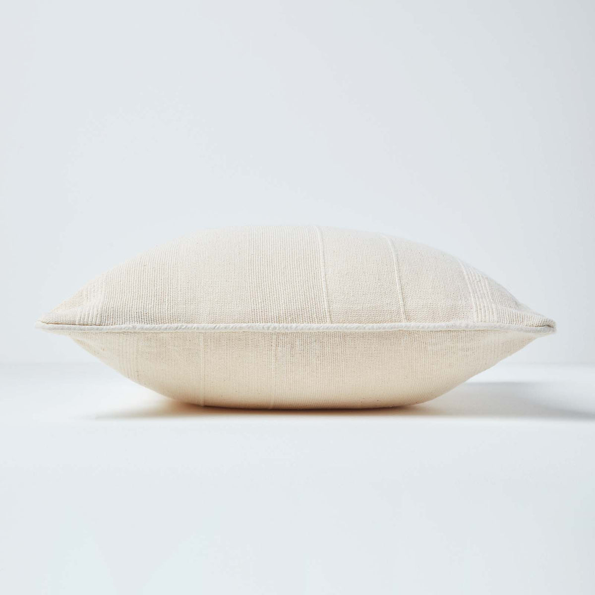 Cotton Rajput Ribbed Cushion Cover | 45cm x 45cm | Natural