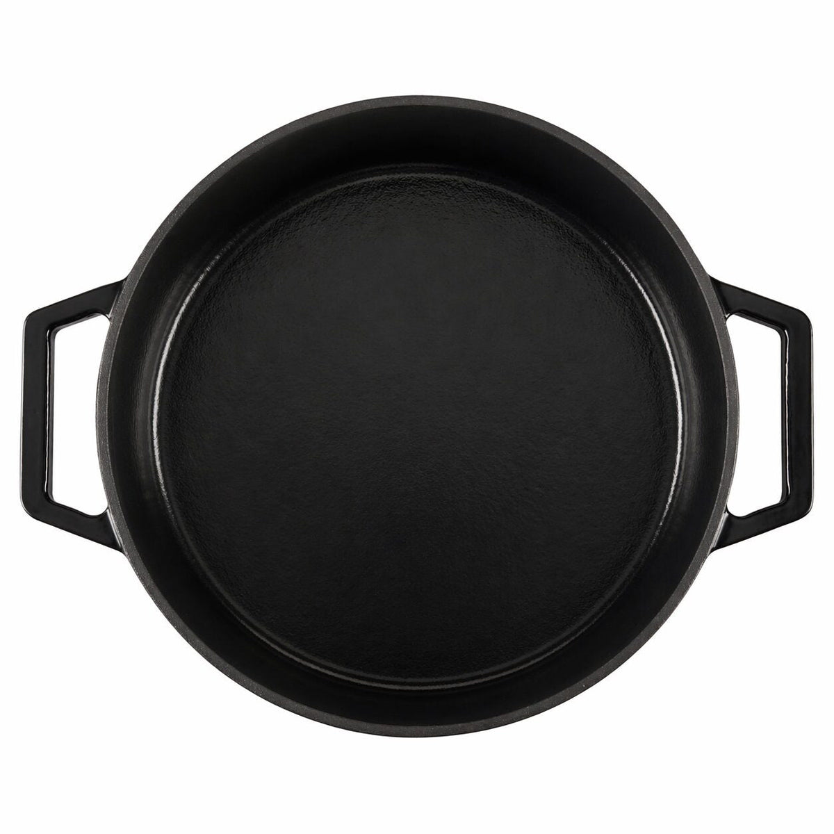 Cooks Professional Set Of 3 Cast Iron Casserole Dishes - 20, 26 & 28cm