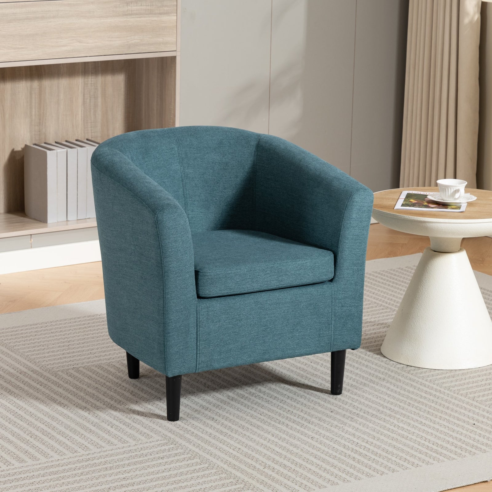 Beulah Fabric Accent Chair | Teal