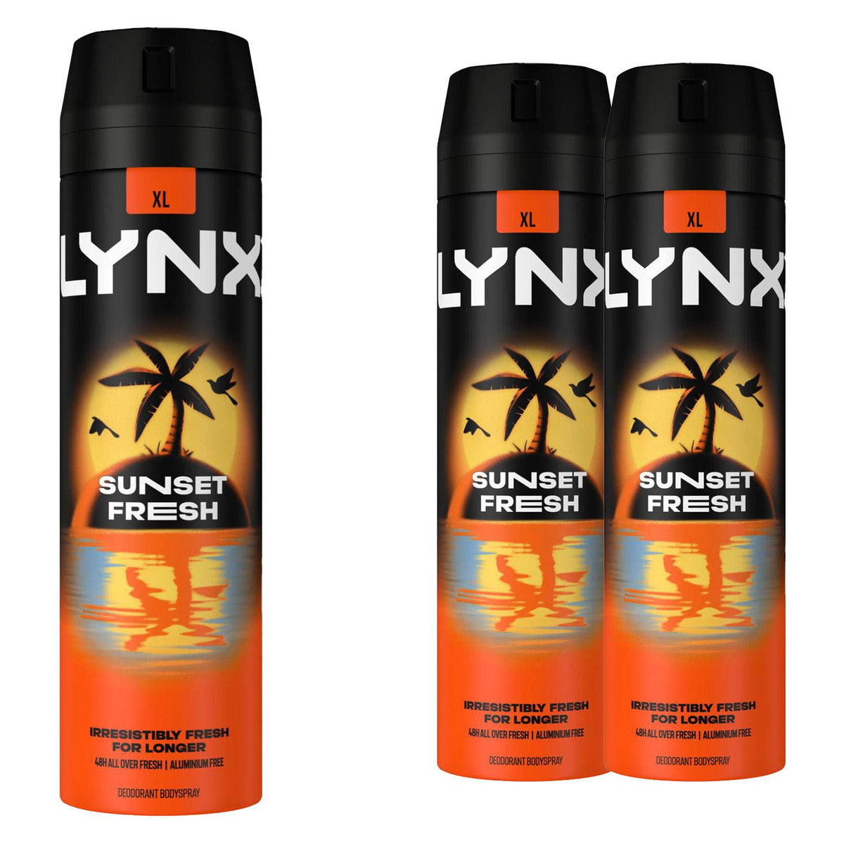 Sunset Fresh Men's Deodorant Body Spray, 200ml | Set of 3