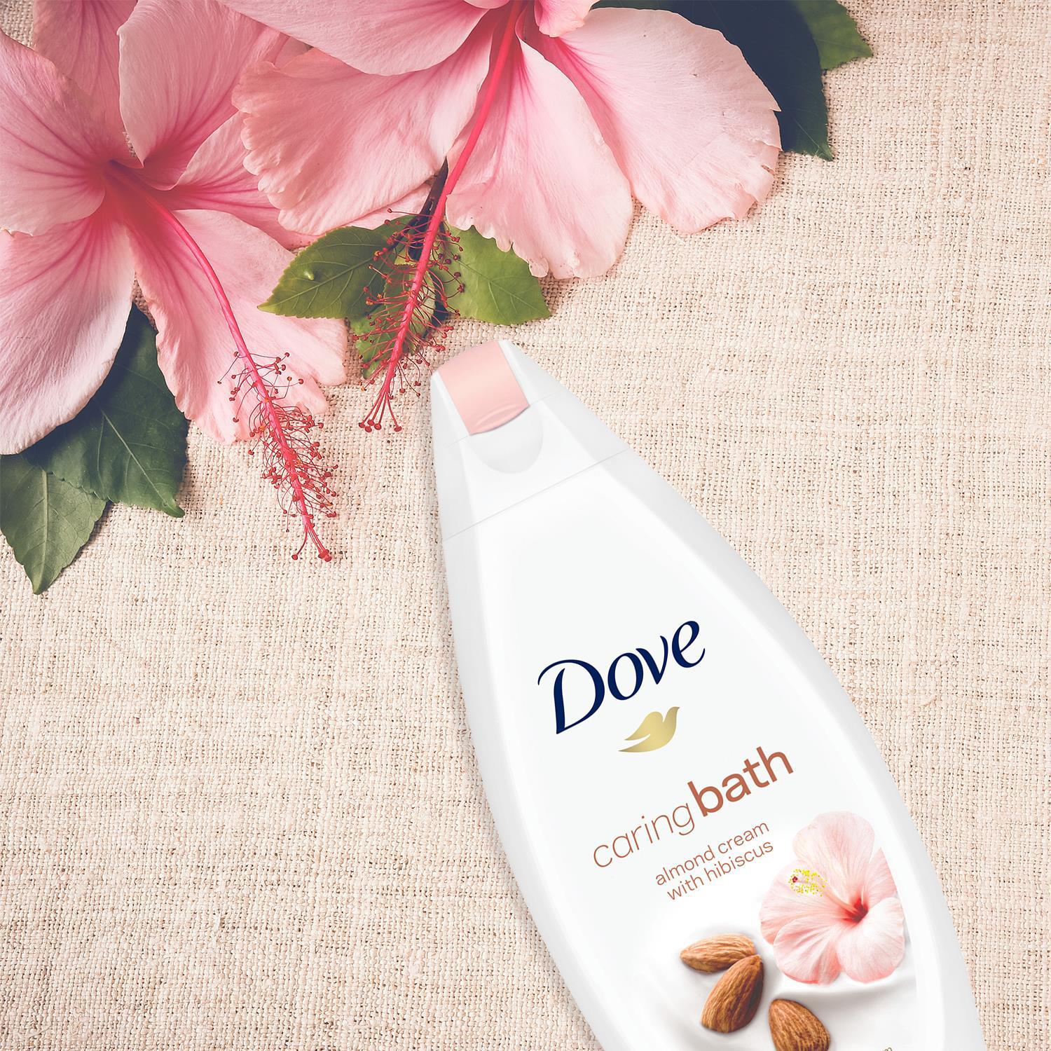 Caring Bath Almond Cream And Hibiscus Moisturising Cream Bath Soak, 3x450ml