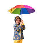 Childrens/kids Rainbow Stick Umbrella | One Size