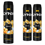 Xxl Gold 48-hour High Definition Fragrance Body Spray Deodorant, 3x 250ml