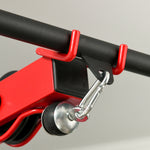 Pull Up Bar Stand Power Cage With Adjustable Seat | Red