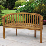 Acacia Wooden Banana Garden Bench | Natural