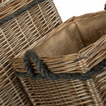 Antique Wash Square Storage Log Basket | Set-of-3 | Brown