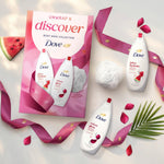 Unwrap And Discover Body Wash Collection For Her With Puff, 2pc | Set of 2