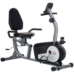 HOMCOM Exercise Bike With Lcd Display, Quiet 8-level Magnetic Resistance