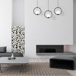 Boston Black Pendant Lamp 1xe14 Beautifully Hand Made From Black Metal And White Glass Contemporary Cool Style