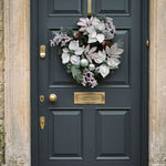 HOMESCAPES Mint Green & Silver Christmas Wreath