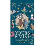 Disney Yours & Mine 2026 Slim Calendar Official Product