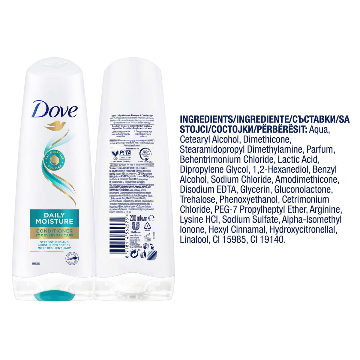 Daily Moisture Conditioner Pro Moisture Complex Resilient Hair 200ml | Set of 3