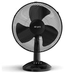 12in Desk Fan Table Tower Fan With Tilt Oscillating & 3 Speeds | Black