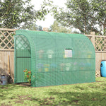 Backyard Nursery Greenhouse With Windows And Doors | Green