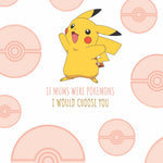 Pikachu Mother's Day Card Official Product