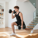 2-in-1 Adjustable Dumbbells Set, Dumbbells Set | 30kg | Grey