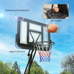 Adjustable Basketball Hoop, Rebound System | Black