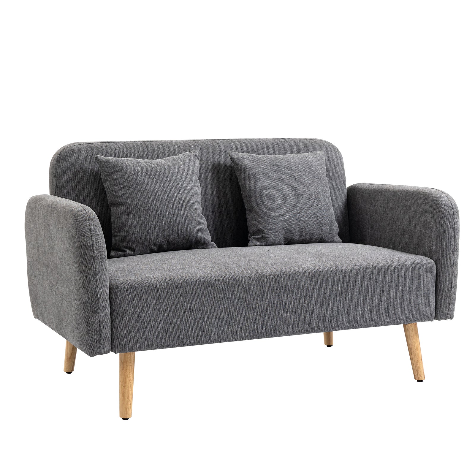 2 Seat Loveseat Sofa Chenille Fabric Upholstered Couch
