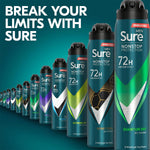 Men Anti-perspirant 72h Nonstop Protection Quantum Dry Deodorant, 250ml, 3pk | 3