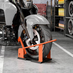 HOMCOM 816.5 Kg Motorcycle Wheel Chock, Motorcycle Front Wheel Holder