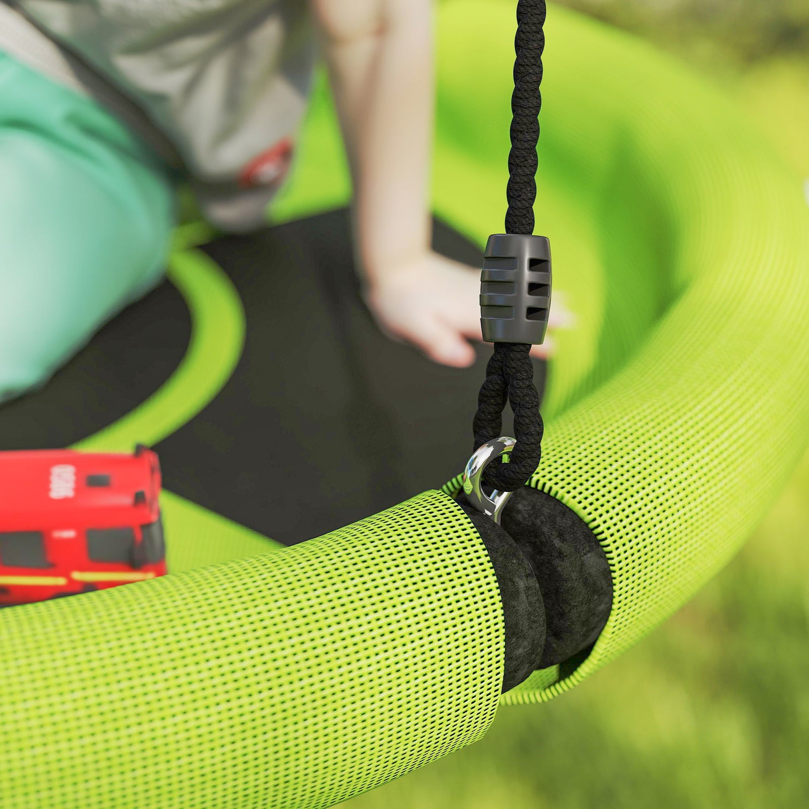 Nest Swing Seat For Kids, 100 Cm Diameter Saucer Tree Swing Set | Green