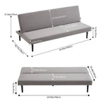 Modern Fabric Sofa Bed With Folding Design – Convertible, Compact & Stylish | Grey