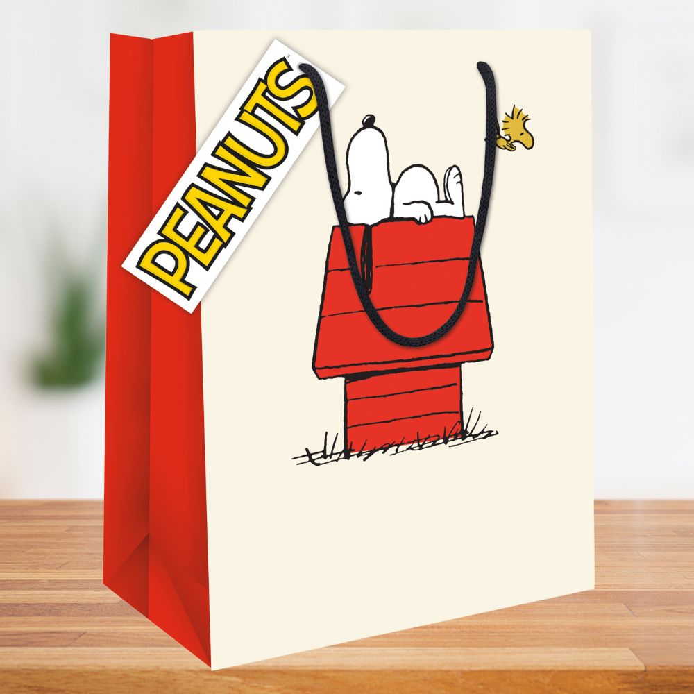 Peanuts Snoopy Medium Gift Bag Official Product