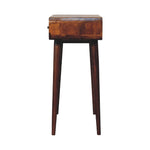 Solid Mango Wood Chestnut Curved Hallway Table