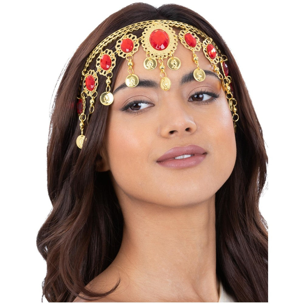 Grecian Gold & Ruby Headdress