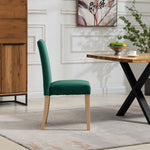 Set Of 2 Maiolo Velvet Dining Chairs | Green